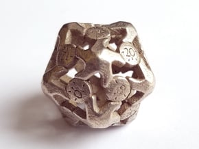 D20 Balanced - Starfish in Polished Bronzed Silver Steel
