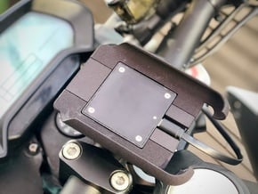 Smartphone mount with USB Peltier cooler in Black Natural Versatile Plastic