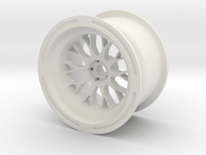 Racing Wheel in White Natural Versatile Plastic: 1:10
