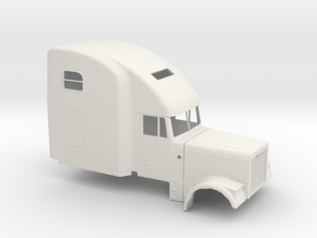 1/14 Freightliner-Classic XL Cab Shell-B in White Natural Versatile Plastic