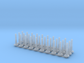  1/64 traffic pole 1 meter x30 in Smoothest Fine Detail Plastic