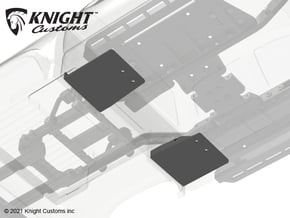 KCKR1019 Knightrunner inner floor rear in Black PA12