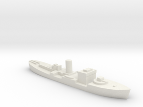 HMS Gloxinia corvette 1:2500 WW2 in White Natural Versatile Plastic