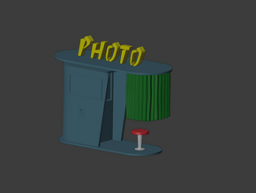 1/87 photo booth / photomaton n°1 in Smooth Fine Detail Plastic
