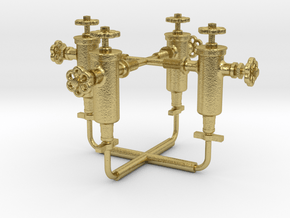 16KS001 Winns No.1 Roscoe Displacement Lubricator in Natural Brass