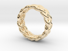 Braid Ring in 14K Yellow Gold: Small