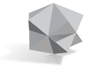 11. Pentagrammic Trapezohedron - 1 inch in Tan Fine Detail Plastic