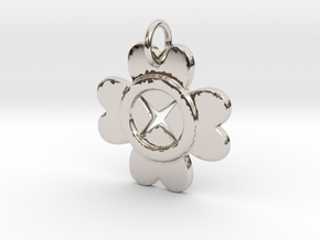 Circle of Love- Makom Jewelry in Rhodium Plated Brass