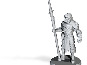 Mercenary Knight w/ Glaive Spear in Tan Fine Detail Plastic