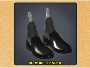 1:9 Scale Loafers in White Processed Versatile Plastic