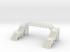Overhead Footbridge for Platforms 1:220 / 1:160 in White Natural Versatile Plastic: 1:160 - N