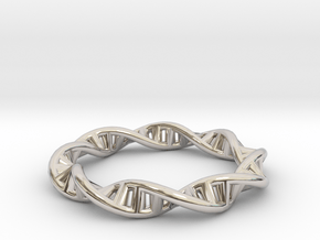 DNA Double Helix Plasmid Ring in Platinum: 4.5 / 47.75