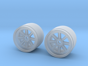 1/20 Penske PC21 front wheels in Tan Fine Detail Plastic