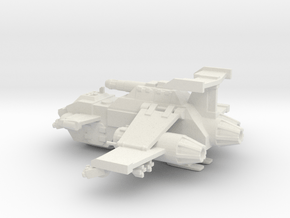 Thunderhawk Gunship WH40k 3" in White Natural Versatile Plastic