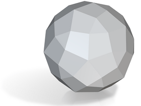 05. Propello Icosahedron - 10 mm in Tan Fine Detail Plastic