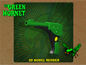 1:9 Scale Green Hornet Gas Gun in Tan Fine Detail Plastic
