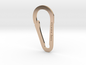 Rocky Mountain Keychain in 14k Rose Gold Plated Brass