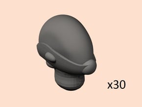28mm space evil elf bubble helmets in Smoothest Fine Detail Plastic