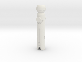 AHSK 2 keychain in White Natural Versatile Plastic: Small
