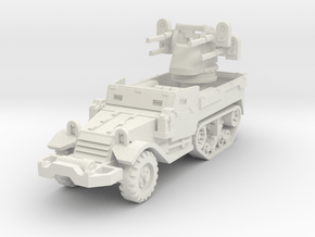 M17 AA Half-Track 1/87 in White Natural Versatile Plastic