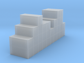 20ft Container Pile #2 in 1/350 in Smooth Fine Detail Plastic