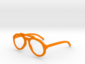 Aviator Glasses  in Orange Processed Versatile Plastic