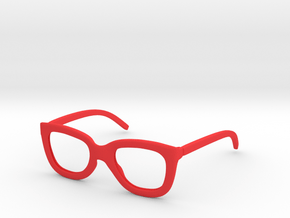 Cat-eye Glasses-Frame  in Red Processed Versatile Plastic