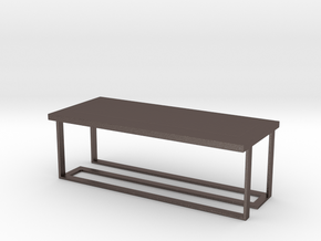 Table No. 5 in Polished Bronzed Silver Steel