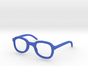 Round Glasses-Frame  in Blue Processed Versatile Plastic