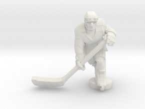 Table Hockey Player in White Natural Versatile Plastic