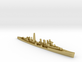 HMS Colombo AA cruiser (masts) 1:2500 WW2 in Natural Brass