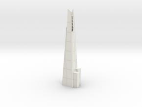 1:3000 Miniature The Shard London in White Natural Versatile Plastic