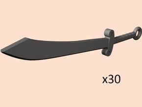 28mm Сhinese swords in Tan Fine Detail Plastic