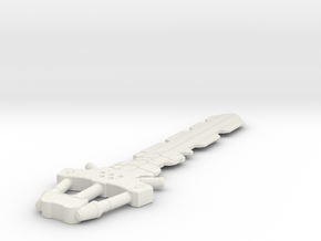 Miniature Fenrir Keyblade - 10cm in White Natural Versatile Plastic