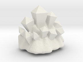 Coridite Crystals (Version 2) in White Natural Versatile Plastic