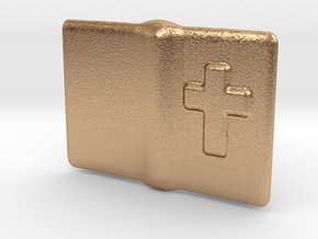 Small open Bible for 6" to 12" figures in Natural Bronze