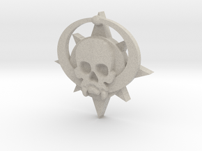 Skull symbol (small) in Natural Sandstone