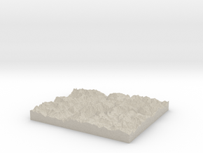 Model of Terry Tunnel Mine in Natural Sandstone