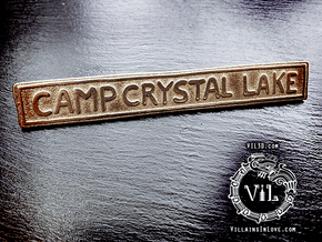 CCL PT2 SIGN Pendant ⛧ VIL ⛧ in Polished Bronzed-Silver Steel: Large