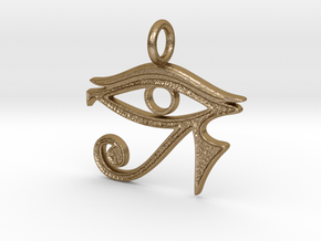 Eye of Horus  in Polished Gold Steel