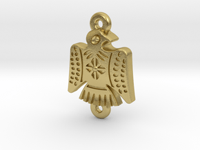 Pendant Simple Eagle in Natural Brass: Small