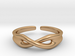 Twisted [openring] in Polished Bronze