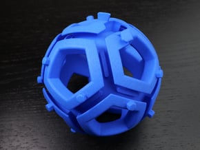 Dodecahedral holonomy maze 1(rook sold separately) in Blue Processed Versatile Plastic