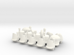 15 x Collection Napoleonic (different variants) in White Processed Versatile Plastic: d3
