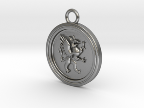 Griffin-pendant in Natural Silver