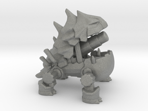 Dino Steam Cannon miniature model fantasy rpg dnd in Gray PA12
