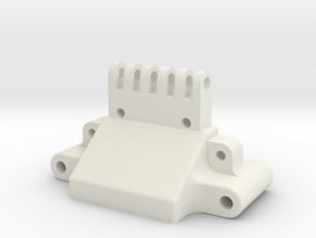 losi xx xxt front bulkhead reinforced in White Natural Versatile Plastic