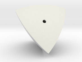 Hollow Tetrahedron in White Natural Versatile Plastic