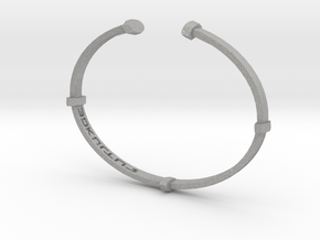 Screw Cuff Modern Band 65mm in Aluminum