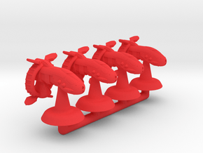 Aridius Class Frigate - 1:20000 in Red Processed Versatile Plastic